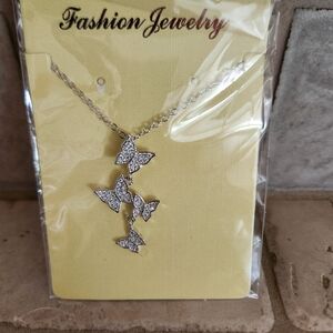 Silver Butterfly Necklace